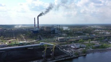 Hava Görünümü Enerji Santrali Emisyonları