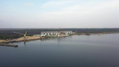 Gümüş Siloların hava manzarası