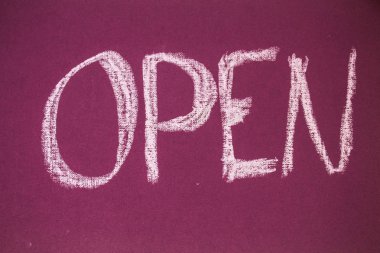 yapılan oturum açma tebeşir bir kara tahta üzerinde