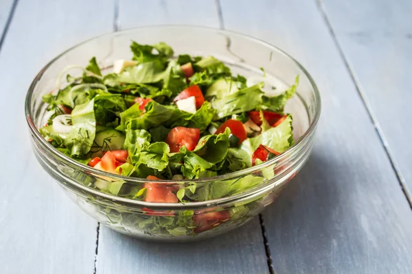 kase taze domates ve peynir soğan salatası
