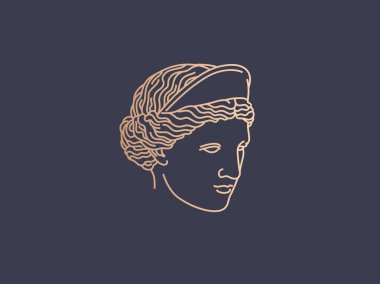 Aphrodite logo vector clipart