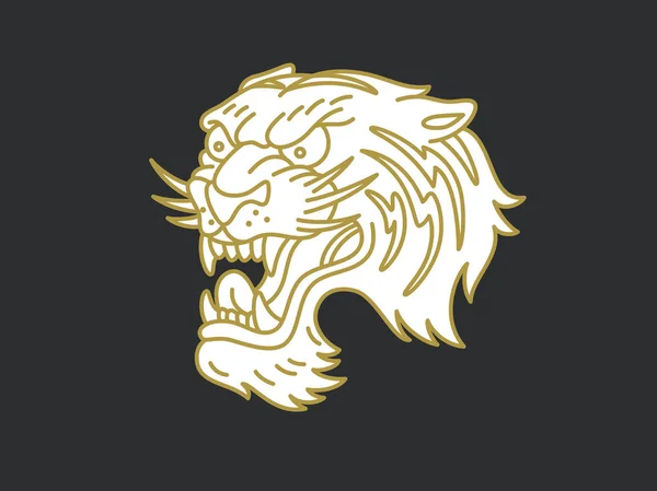 Tiger logotipo vetor — Vetor de Stock