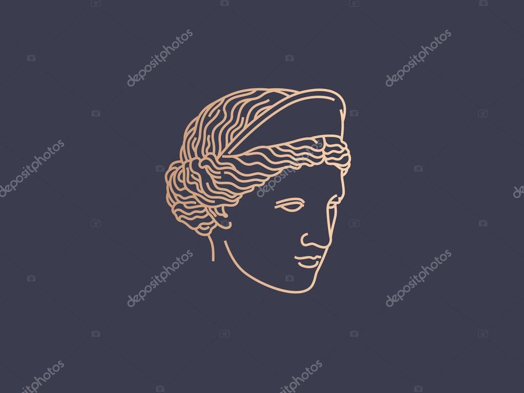 Aphrodite logo vector illustration