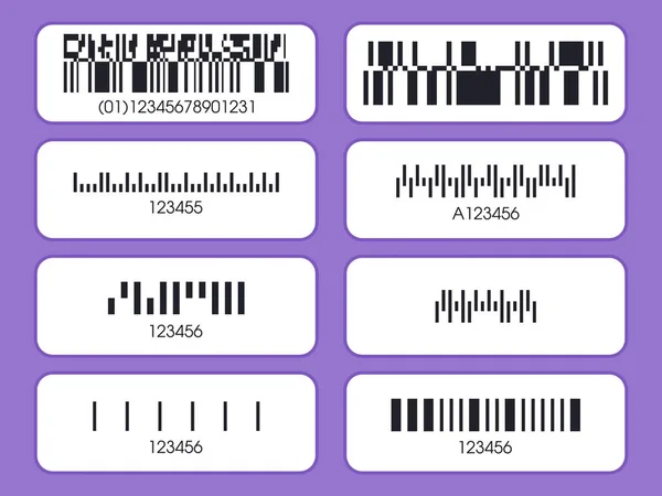 Barcode sticker set — Stock Vector