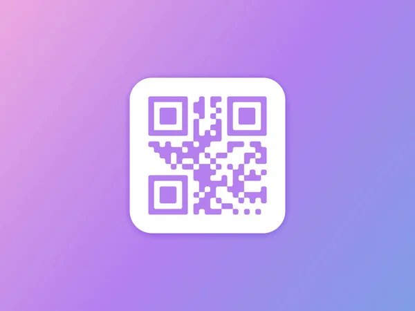 Ícone de código QR — Vetor de Stock