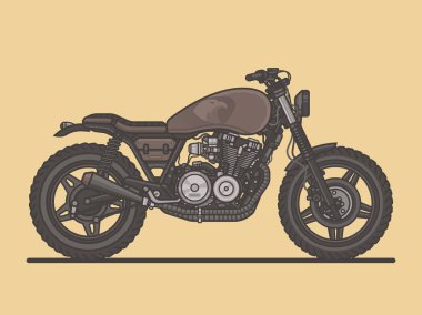 Classic Vintage Motorcycle clipart