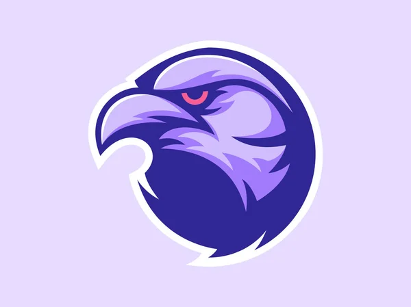 Conception de mascotte de corbeau pour le logo — Image vectorielle