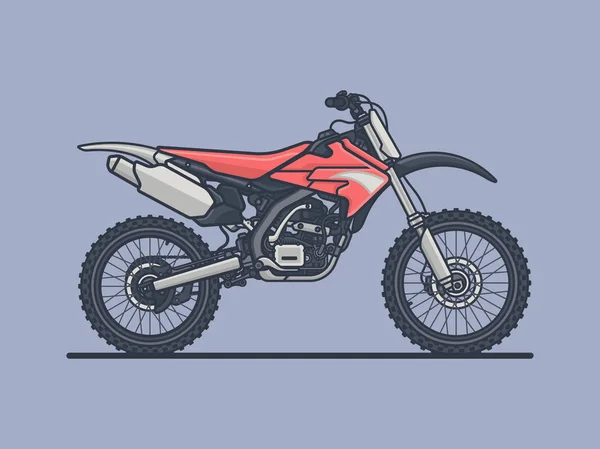 Sport kerékpár lapos vektoros illusztráció — Stock Vector