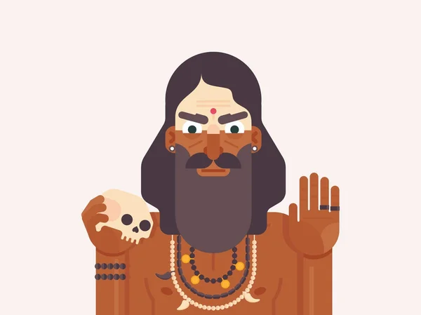 印度的圣洁人 — 图库矢量图片