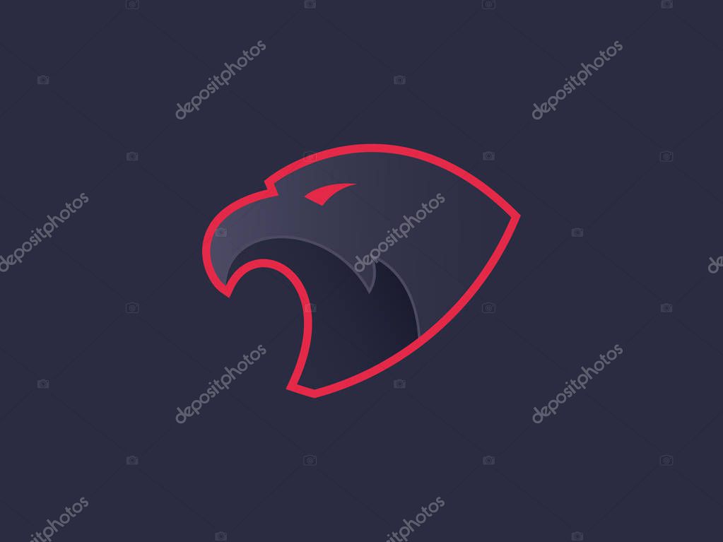 Eagle head logo. Vector logo template