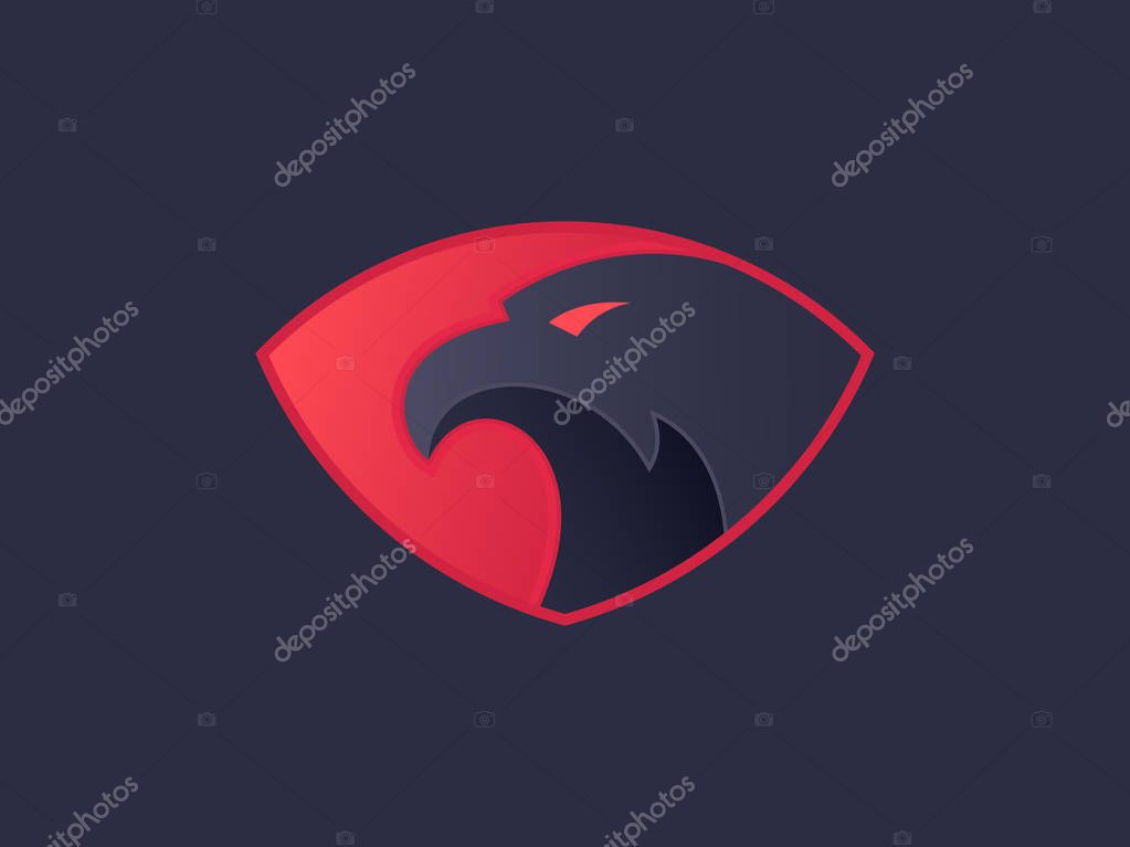 Eagle head logo. Vector logo template