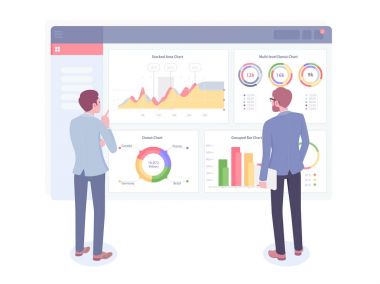 işadamı büyüme grafik görünüyor