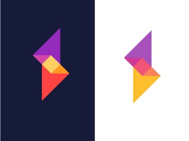 soyut geometrik logosu