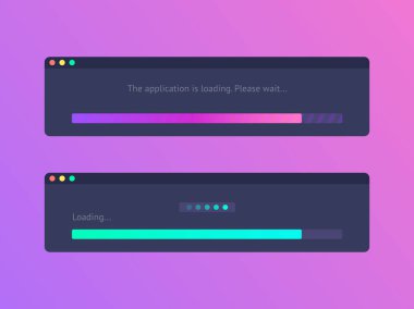 Devam eden yükleme çubuğu