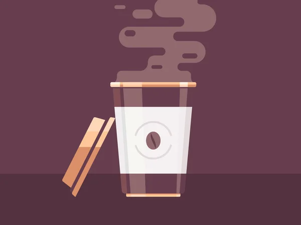 Koffie cup vector illustratie — Stockvector