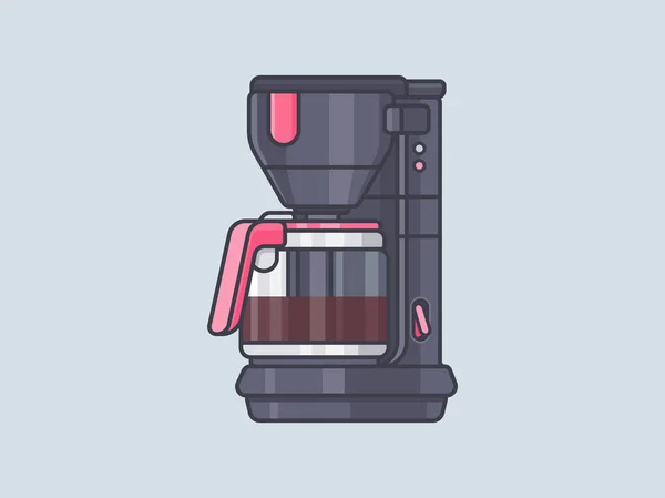 Coffee machine vector illustration — Stock Vector