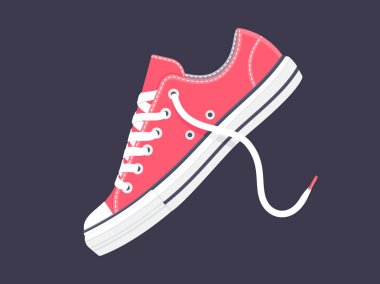 Pembe spor ayakkabıları. Spor ayakkabı
