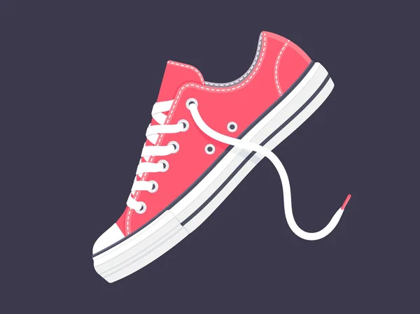 Zapatillas rosas. Zapatos deportivos — Vector de stock
