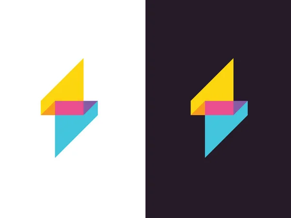 Logo geometrico astratto — Vettoriale Stock