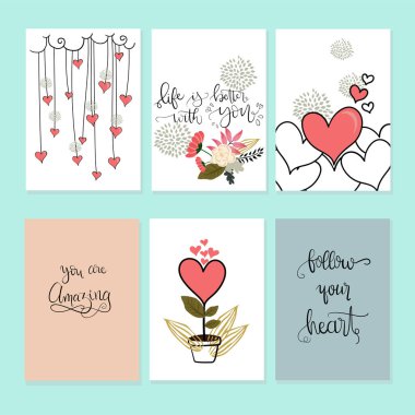 Sevgililer günü kartı vecotr halat