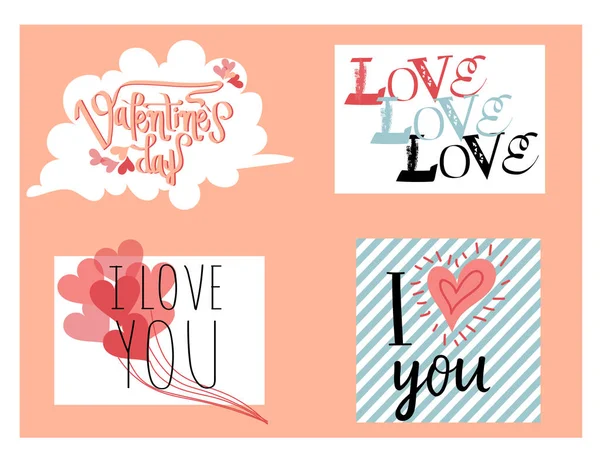 Valentines day card vecotr ilustration — Stock Vector