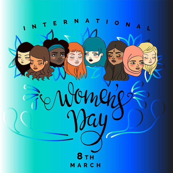 Illustration of a Diverse Group of Women