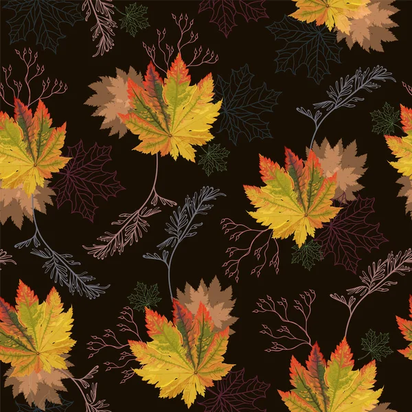 Renkli sonbahar yaprakları