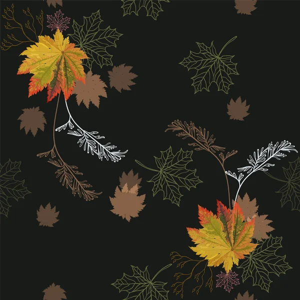 Renkli sonbahar yaprakları