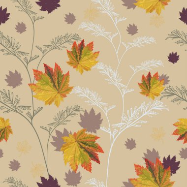 Renkli sonbahar yaprakları