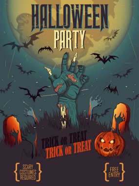 Cadılar Bayramı poster, kart, arka plan.