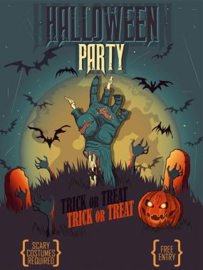 Cadılar Bayramı poster, kart, arka plan.