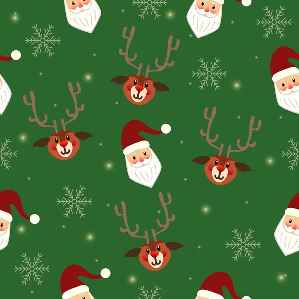 Vacances de Noël motif sans couture — Image vectorielle