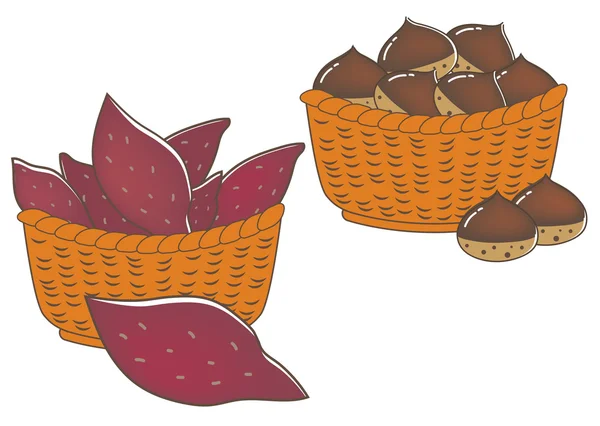 Tatlı patates ve kestane