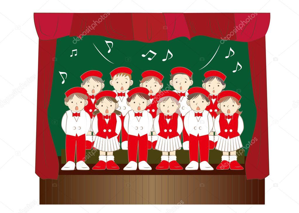 Children chorus group