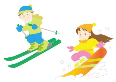 Kayak ve snowboard seti
