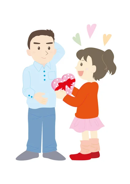 Couple Saint-Valentin — Image vectorielle