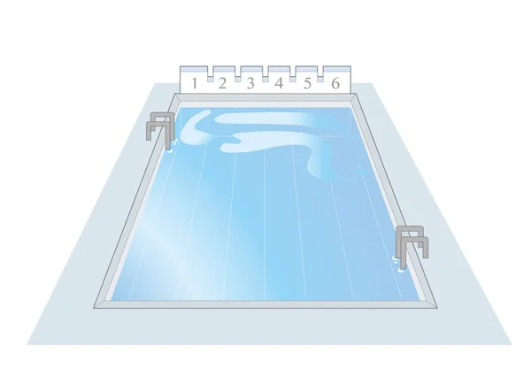 Изображение бассейна — стоковый вектор