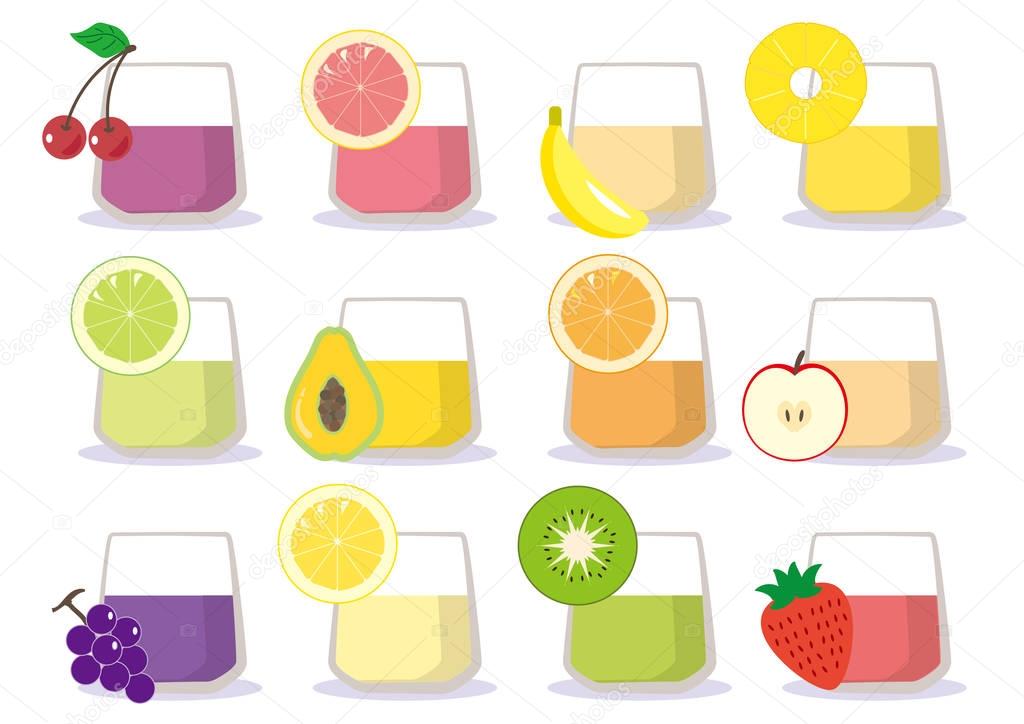 Fruit juice - cup twelve types