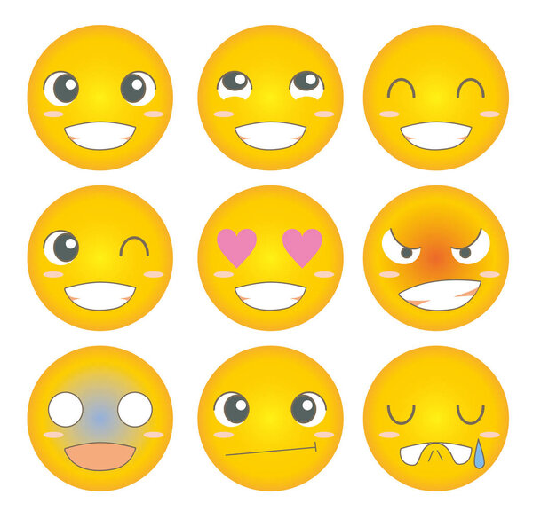 милый смайлик 9set
 