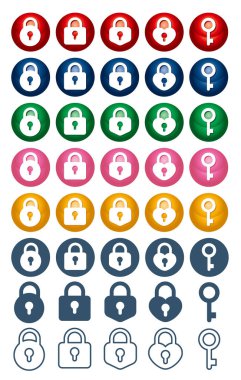 Anahtar simge 40type seti