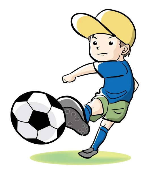 Imagen Vectorial Fútbol Infantil — Archivo Imágenes Vectoriales