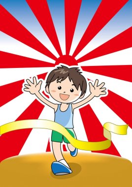 Maraton hedef vektör görüntü