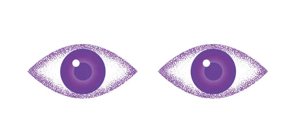描画タッチ-神秘的な目の画像 — ストックベクタ