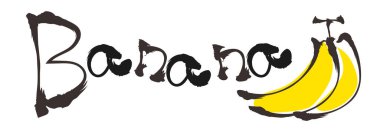 Doodle tarzı Typography - Muz