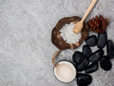 Aromaterapi ürün Spa set, mum, sabun, Hindistan cevizi, Masaj w