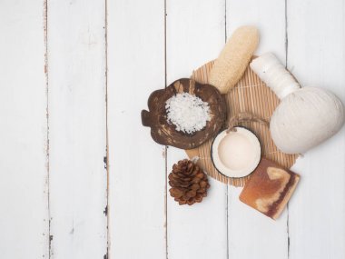 Aromaterapi ürün Spa set, mum, sabun, Hindistan cevizi, Masaj 