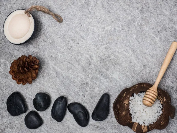 Aromaterapi ürün Spa set, mum, sabun, Hindistan cevizi, Masaj w