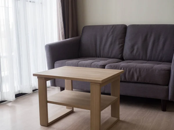 Accogliente soggiorno elegante con divano set. Soggiorno moderno con — Foto Stock