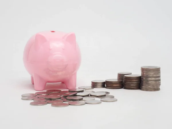 Piggy Bank Money Saving Finance Concept — Stock Photo, Image