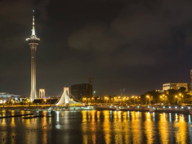 Macau havai fişek kutlama geceleri Macau, 24 Eylül 2016 